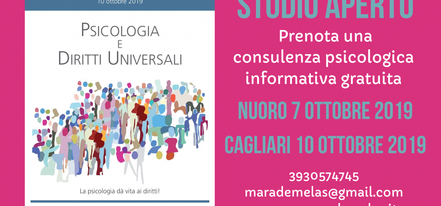 Giornata Nazionale della Psicologia 2019 - Nuoro e Cagliari